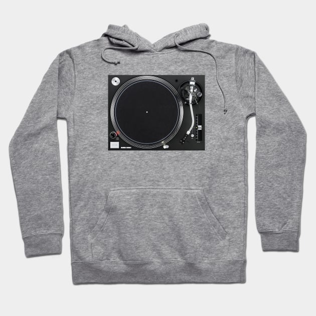 Classic Black Turntable Hoodie by Tee4daily